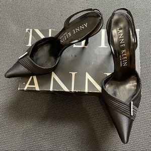 Anne Klein - Black Satin Dress Heel
